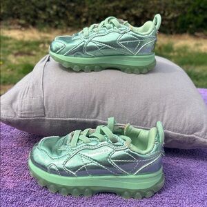 Reebok Cardi B kids Metallic Green Sneakers